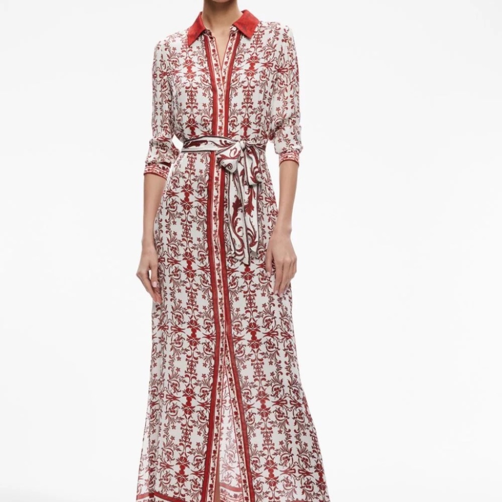 Alice + Olivia Cassidy Dress Maxi Button Up